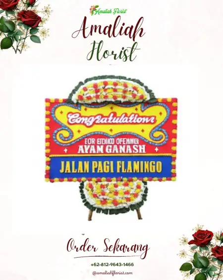 Sewa Papan Bunga Petemon